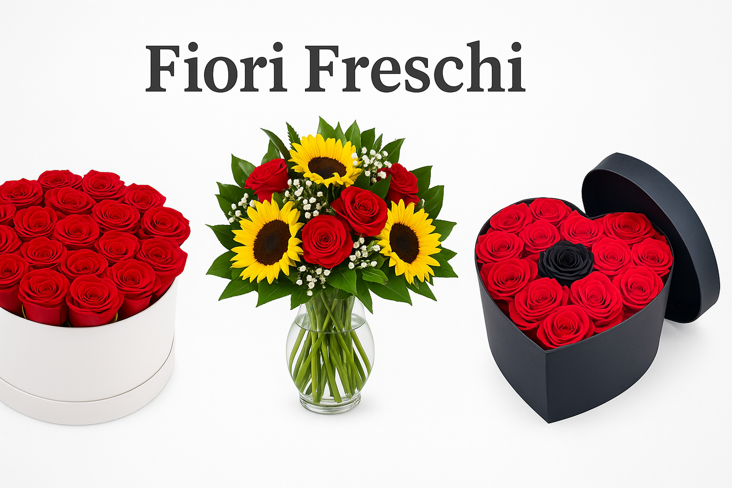 I nostri Bouquet e Box di Rose e Fiori Freschi