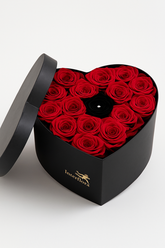 Box cuore Rose Rosse