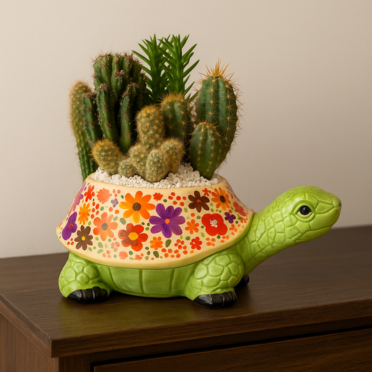 Pianta grassa Tartaruga in ceramica